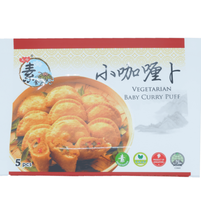 Vegetarin Baby Curry Puff 小咖哩卜 250g (Tian Xin Su Shi Bao Dian