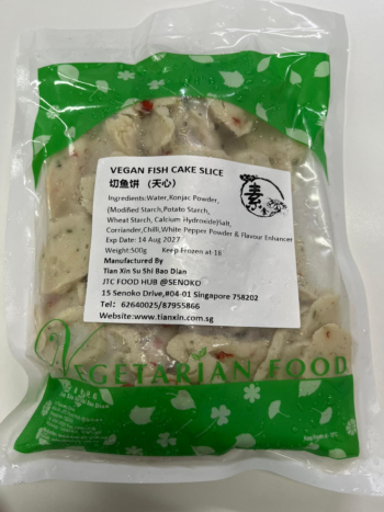 Vegetarian Fish Cake Slice 鱼饼切 500g (Tian Xin)