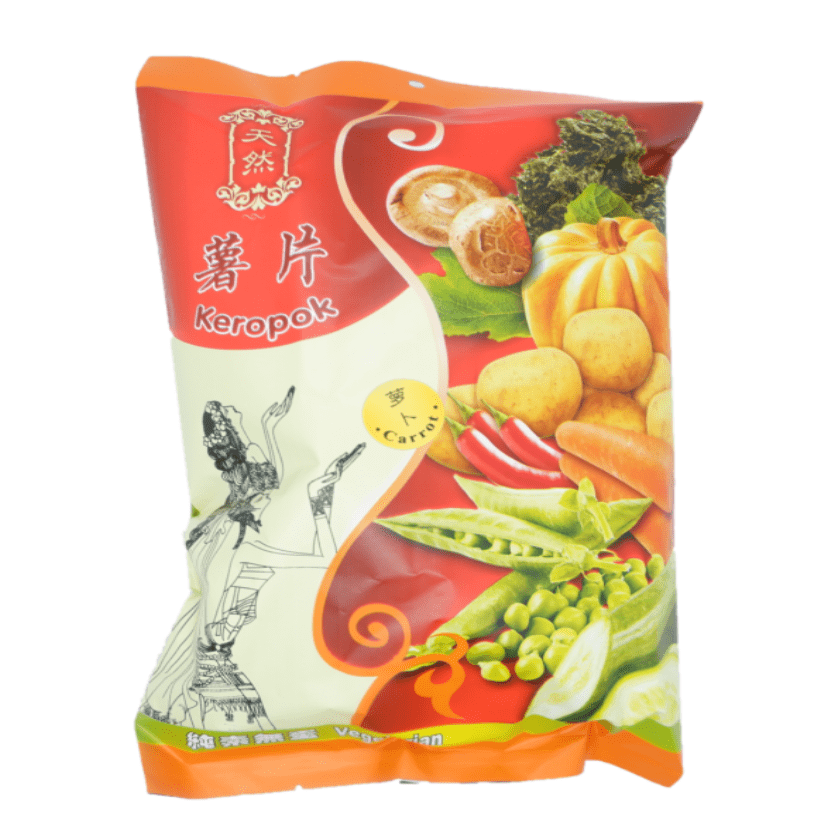 Vegetarian Cracker Carrot 素薯片 红萝卜 40g Tian Xin Su Shi Bao Dian